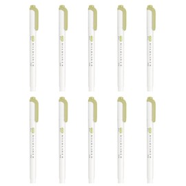 Zebra Highlighter, Mildliner, Mild Olive, 10 Count B-WKT7-MOL