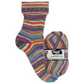 Opal - Opal Nach Hundertwasser Edition 4055-970 (425m) 4-Ply Durable Sock Yarn - 1x100g