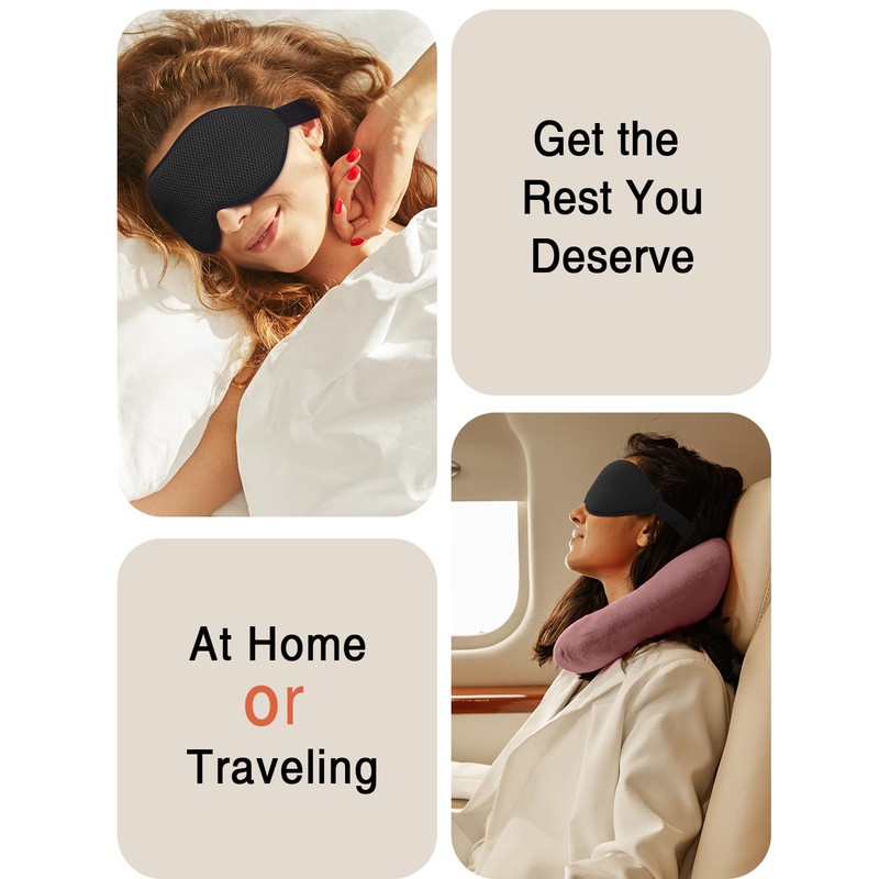 MABAO Sleep Mask for Side Sleeper, Eye Mask for Sleeping