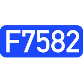 Ordination Number for Car Rental Car Number According to BOKraft § 27 - Concession Number (Blue/White 18 x 7 cm, Sticker Interior Mounting (Sticks on the Number Side))