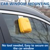 Piclafe Car Window Punch Button Lock Box, Yellow Portable Car
