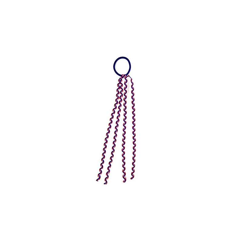 Red White and Blue Hair Tie Union Jack Colours Royal