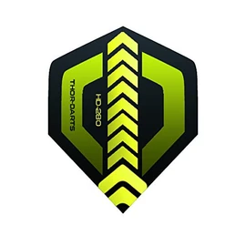 THOR-DARTS ®™ 120 Micron Extra Thick or 150 Micron Ultra Strong Darts Flights Extra Long Durable (100 Micron Flights Extra Strong up to 150 Micron Flights Ultra Thick) (F1 Yellow, 36 Pieces (12 Set)) ..