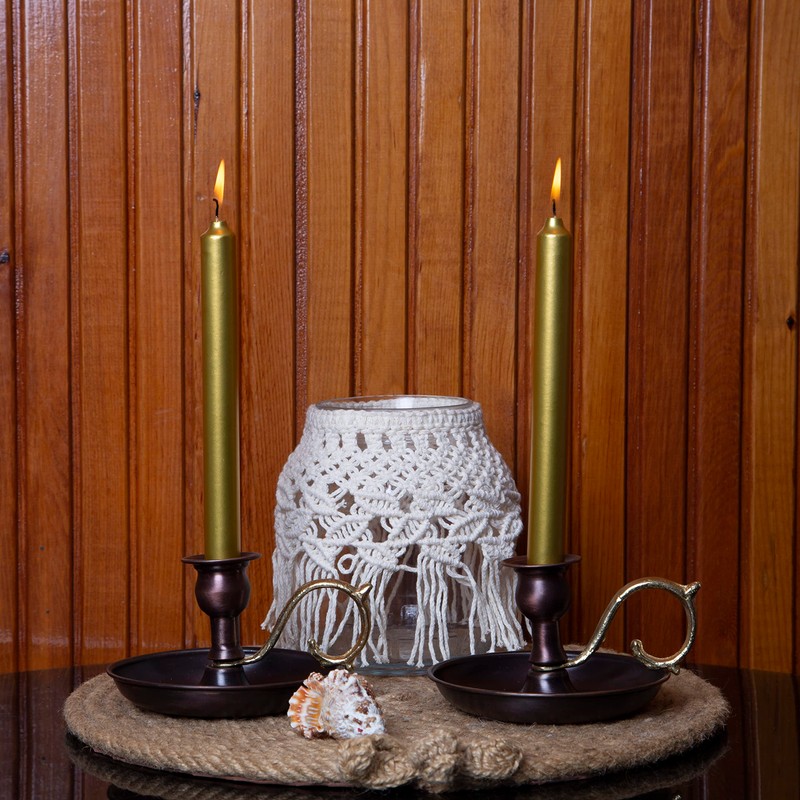 Onart Home - Copper Handmade Candle Holder for Rustic Home