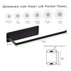 EASTTOWEST Magnetic Paper Towel Holder,Black Towel Bar Rack for Refrigerator