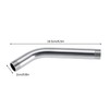 Stainless Steel Shower Arm Extension, Hand Tube, Chrome Plated, Wall