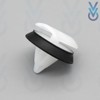 VVO Fasteners Plastic Side Body Moulding Strip Trim Clip, White
