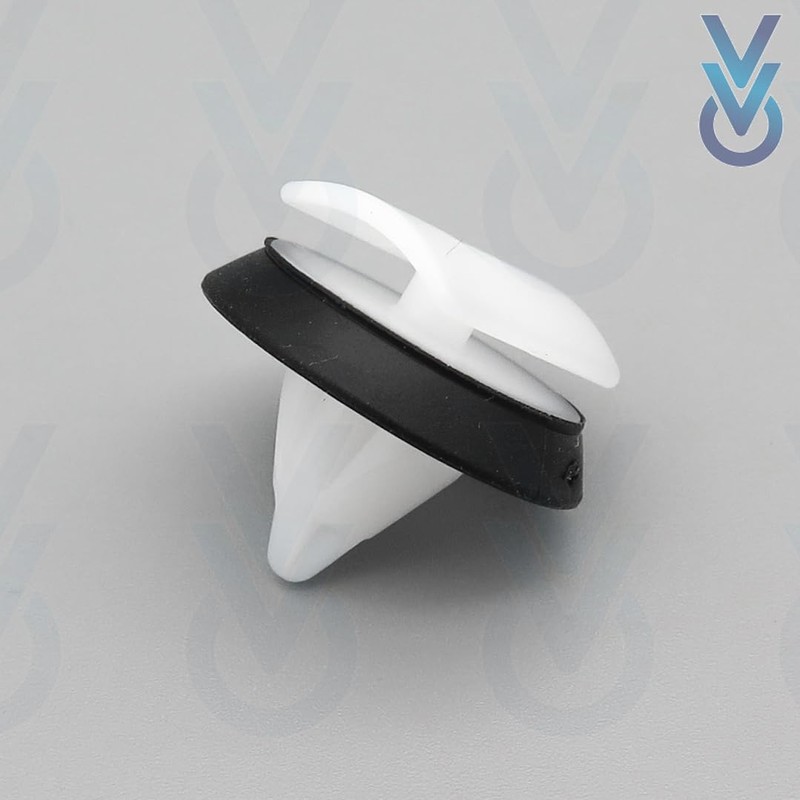 VVO Fasteners Plastic Side Body Moulding Strip Trim Clip, White