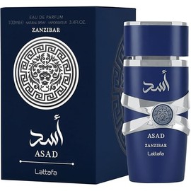 Lattafa Asad Zanzibar - Fresh, Spicy, Vanilla, Coconut - Eau de Parfum Long-Lasting Fragrance for Men, 3.40 Ounce / 100 ml
