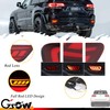 GSOWO 2 Pcs Red LED Rear Bumper Reflector Lights for