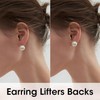 925 Sterling Silver Earring Backings Silicone Earring Backs Stuck, Hypoallergenic