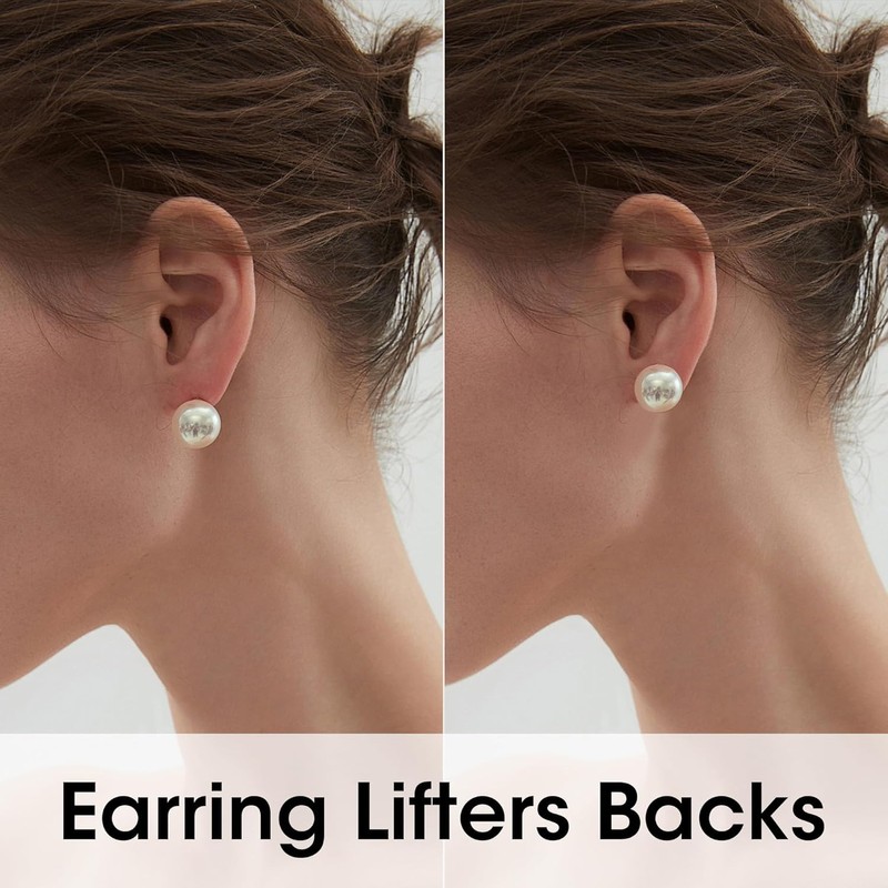 925 Sterling Silver Earring Backings Silicone Earring Backs Stuck, Hypoallergenic