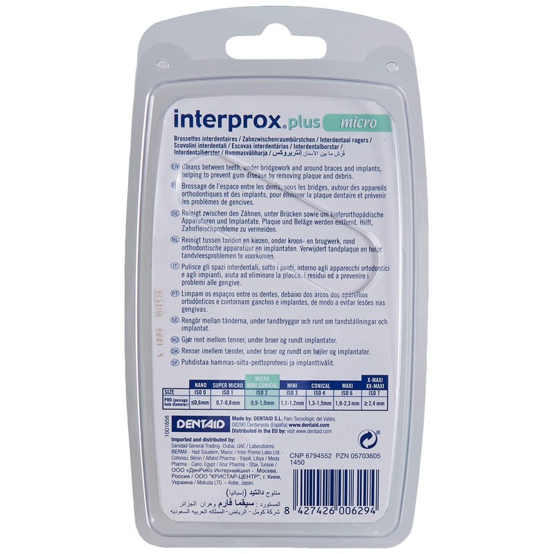 Interprox 0.56 mm Green Micro Plus Interproximal Brush - Pack