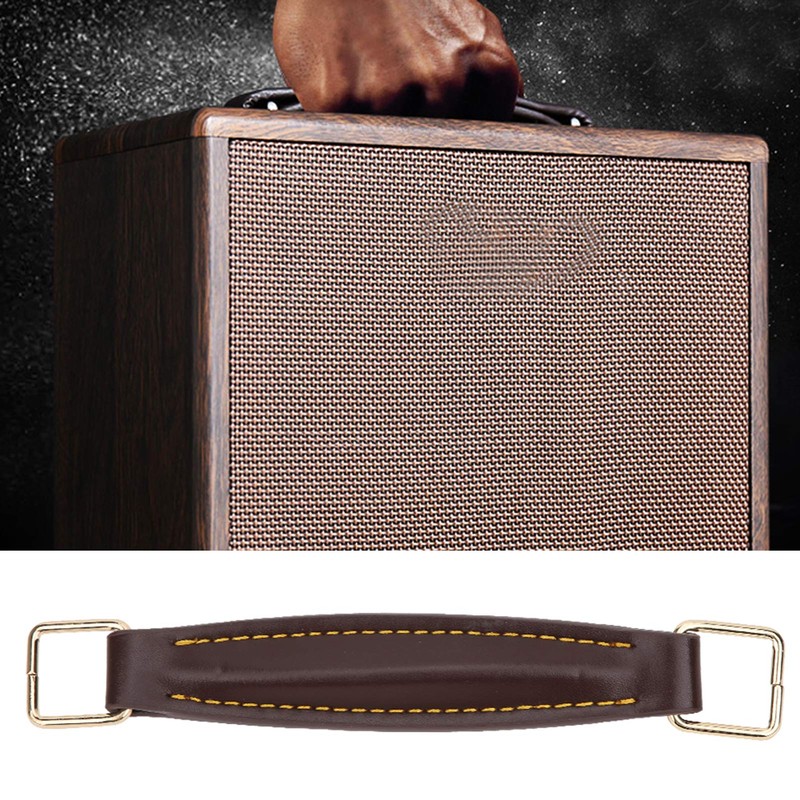 PU Leather Guitar Speaker Grip Internal Steel Amplifier Handle for