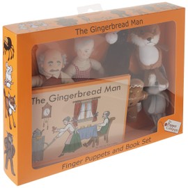 The Puppet Company Traditional Story Sets The Gingerbread Man Book and Finger Puppets Set