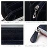 GROOVE GEAR ggs-1016 Men's Long Wallet, Saffiano Leather, Color Tape,