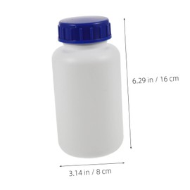 Alipis 3pcs Thickened Reagent Bottles Laboratory Sample Containers for Liquid Storage for Research and Industrial Use with Caps