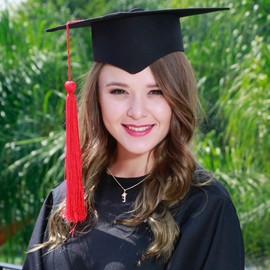 TINGN Graduation Gifts for Her 2025 Initial Necklace, Initial A Meaningful Cap Pendant Graduation Necklace Friendship Gifts for Girls Women Friends College Graduation Gifts for Her 2025 Daughter