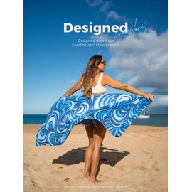 Diveblues Microfiber Beach Towel, Sand Free Travel Towels, Oversize Large 79" x 57" Lightweight Towel, Quick Dry, SuperAbsorbent, for Camping, Pool, Gym, Yoga, Women Men Kids Beach Essentials Gift