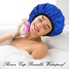 Shower Cap for Women, Large Shower Caps Reusable Waterproof with
