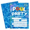 Weifuju Pool Party Birthday Invitations for Boy Girl, Summer Birthday