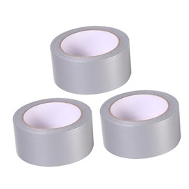 ULTECHNOVO 3rollos Cinta De Cinta De Embalaje Para Uso Doméstico Alta Resistencia y De Cortar Para Construcción y Electrónica Color Plata