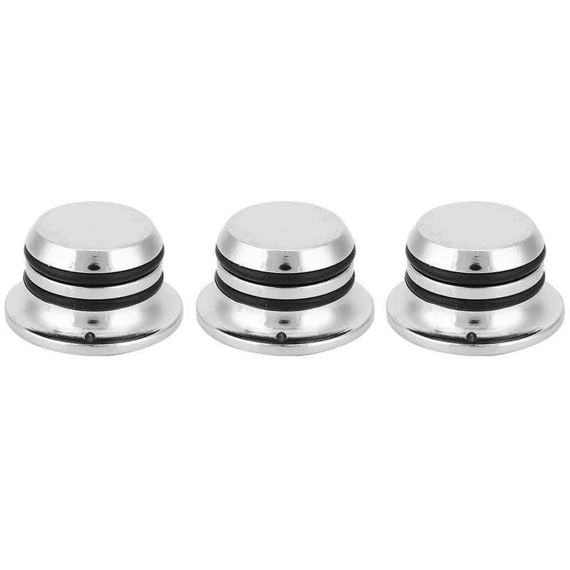 3pcs Volume Control Knob Chromed Zinc Alloy for Electric Guitar