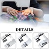 6Pcs Hemming Foot Kit for Low Shank Sewing Machines, Rolled