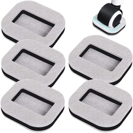 Caster Stoppers Set of 5 Caster Stops Caster Floor Protectors Shock Absorbing Vibration Absorption Fixed Leg Felt Protection Wheel Chocks Floor Protection Composite Felt Pads Anti-Vibration Pads for