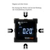 Beslands Digital Protractor Magnetic Bevel Box Inclinometer LCD Waterproof Angle