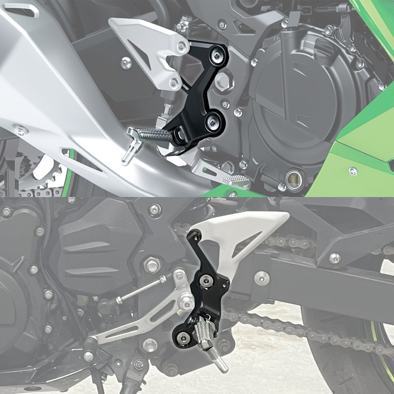 TCMT Driver Footpegs Footrest Bracket Fit For Kawasaki Ninja 500