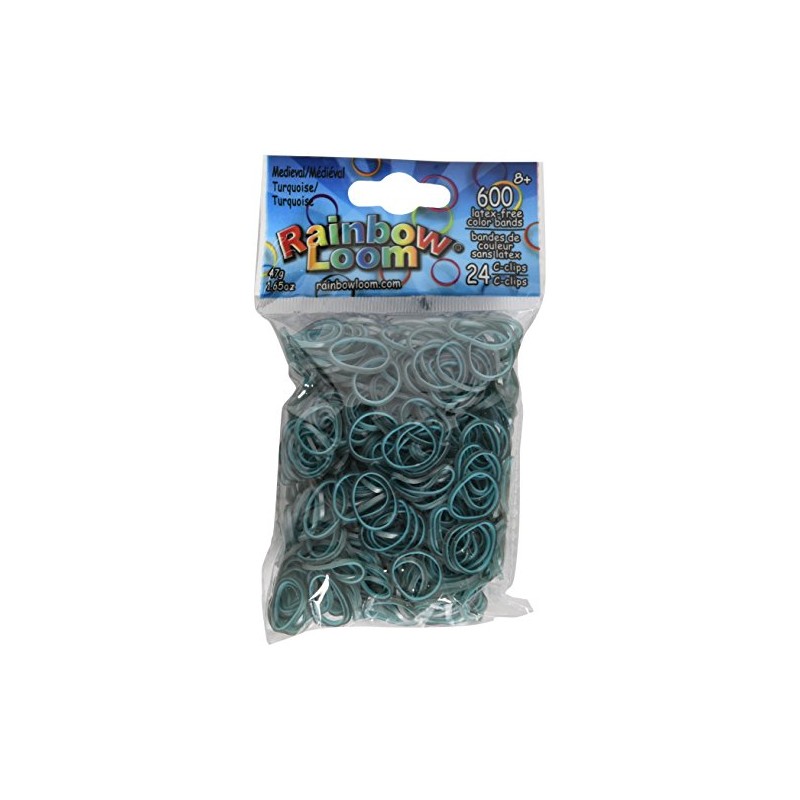 Rainbow Loom Medieval Turquoise Rubber Bands, The Original Rubber Bands