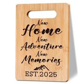 New Home 2025 Cutting Board Housewarming Gift Home Sweet Home Sign New Home Decor Rustic New House Gift Ideas for New House Gift New Home Gifts for Friends Coworker
