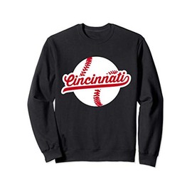Cincinnati Baseball Vintage Ohio Pride Love City Red Sweatshirt