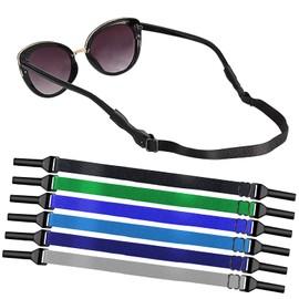 SMARTTOP Adjustable Glasses Strap-6 Pack No Tail Eyeglass Straps Eyewear Retainer Sport Unisex Sunglass Straps Holder