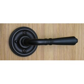 Providence by FPL- Solid Brass Privacy Lever Set for Bedroom/Bathroom Doors, 2-3/8" Backset, Oil Rubbed Bronze Finish