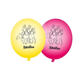 Bibi & Tina 8 Balloons For Children's Parties And DH Blocksberg Decorative Balloons/for Children's Birthday Party Set
