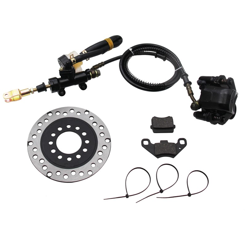 Hydraulic Rear Disc Brake Caliper System Pads Disk Rotor For