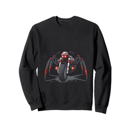 Cyber Spider Motorcycle Bike Mech Creature Art Sweatshirt
