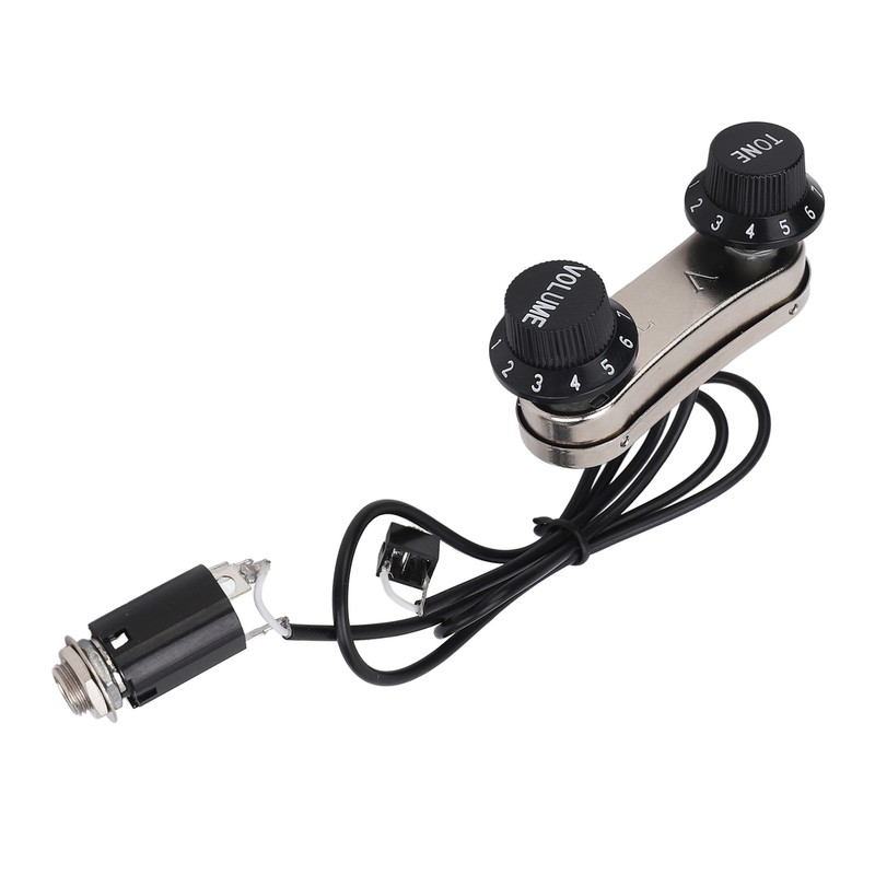 Violin Pickup Piezo Transducer Bridge Set with Tone Volume Knob