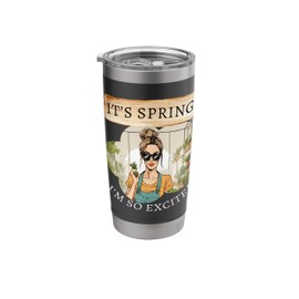 Gardener woman in spring in garden For vegetable gardening Stainless Steel Insulated Tumbler