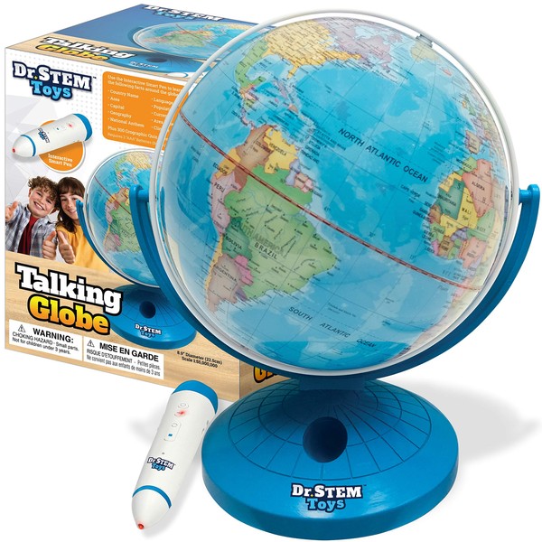 Dr. STEM Toys Talking World Globe with Interactive Stylus Pen