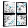 HOMEOART Floral Wall Art Flower Painting Bathroom Wall Art Bedroom