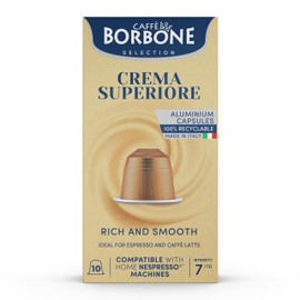 Caffe Borbone Aluminum Coffee Pods, Compatible with Nespresso Original Machines, Crema Superiore, Medium Roast, Creamy and Smooth, Genuine Italian Coffee - NOT compatible with Vertuo - 100 Count