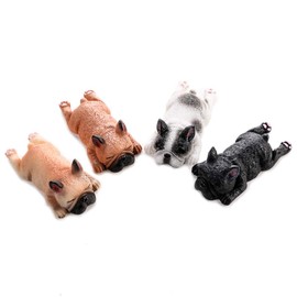 4Pack 3D Refrigerator Magnetic,Face Down Sleeping French Bulldog Fridge Magnets Sticker Office Magnet,Kitchen Gadget Toy Decor Fridge Ornament,for Whiteboard,Map,Notes,Gift for Christmas