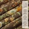 Yiran 7 Piece Brown Fall Comforter Set King Size, Floral