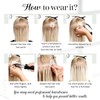 Vivien Bonding Extensions, Real Hair, #1 Black, Keratin Bonding Extensions,