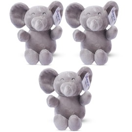 Dimple Baby Elephant Stuffed Animal Toy - Plush Elephant - Cuddly Stuffed Toy for Boys, Girls- Easter Basket Stuffers for Teens - Gift for Birthday, Baptism - Easter Gifts for Kids, Ages 0 - Up(3 Set)