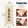 Hugwish 2 x Chinese Scroll Calligraphy Empty Hanging 80 x