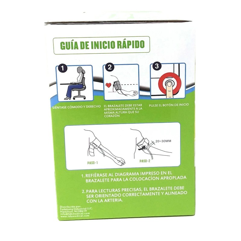 FDK Arm Cuff Bilingual Speaking Blood Pressure Monitor with Batteries